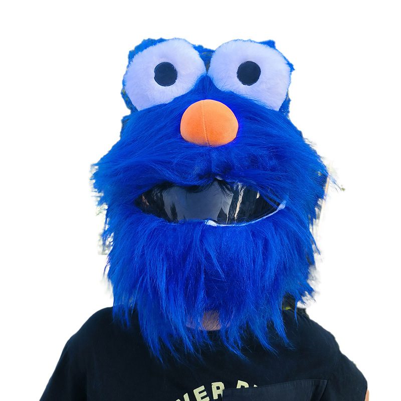 Cartoon helmet covers, plush helmet covers, long-haired rabbit, cute motorcycle helmet covers, wholesale skiing Item Picture