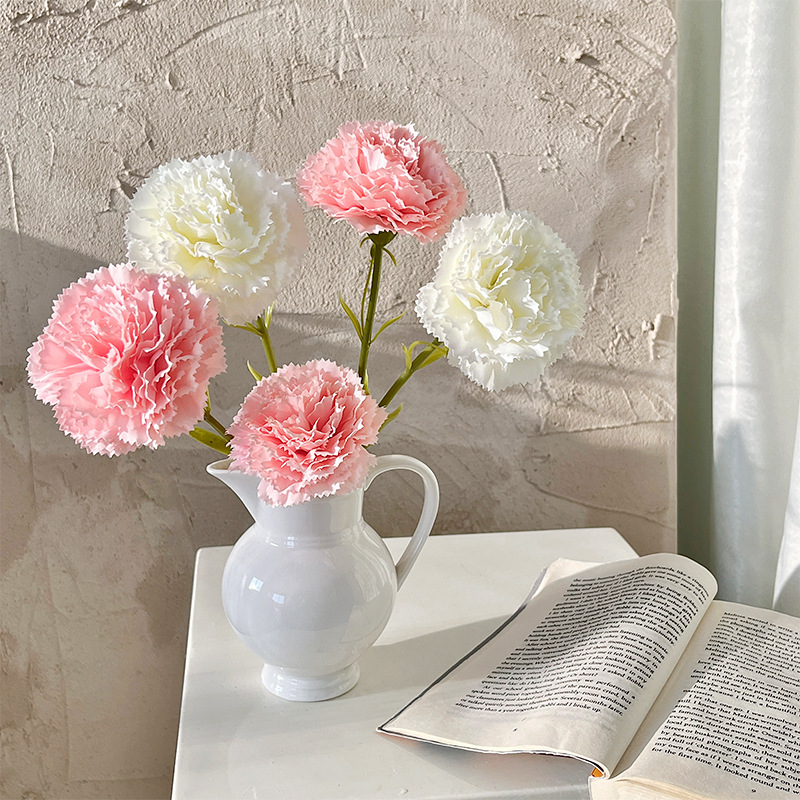 仿真花/春天花园/要掃墓用的塑膠花/压纹玫瑰/仿真花女2022森系细节图