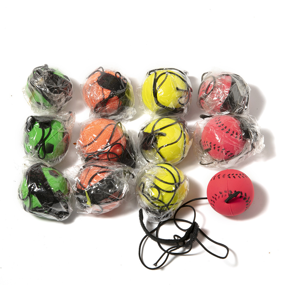 40mm47mm rubber foamed solid finger ring elastic ball, a creative new type of finger rebound swing ball Application Scenario