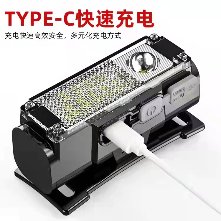 Ultra-bright COB small headlamp LED outdoor camping, mountain climbing, hiking and night cycling headlamp Plastic head-mounted high-intensity and high-brightness details Picture