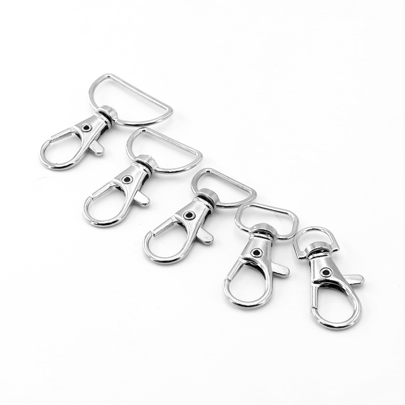 Lese zinc alloy fish-mouth buckle luggage hardware accessories Pet hook buckle bags with keys, metal lobster buckle and dog buckle Specification drawing