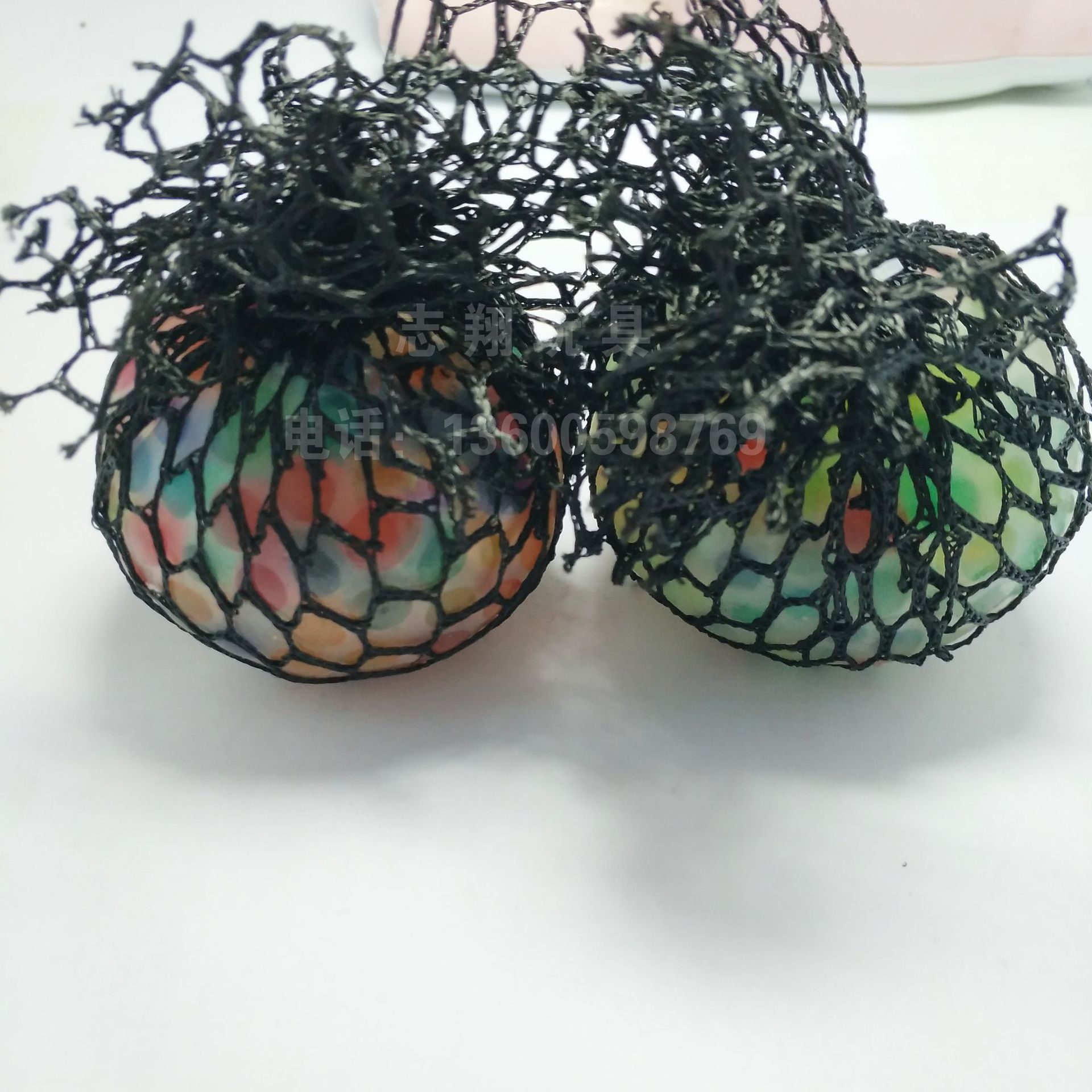 6.0 Colorful grape ball medium-sized black net venting ball New and unique children's toy factory direct sales details Picture
