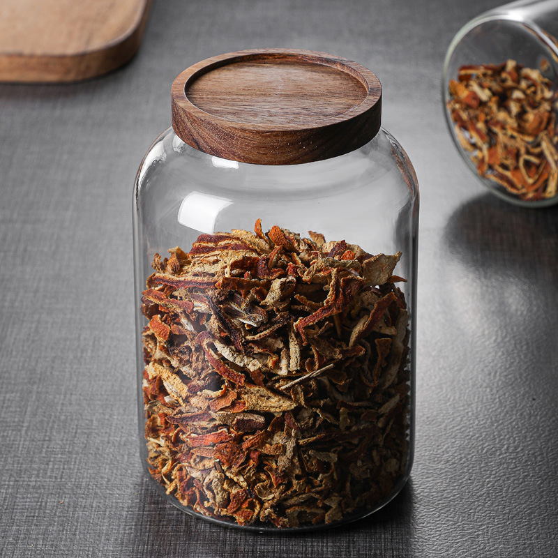 A glass-sealed storage jar for dried tangerine peel, a bottle for storing dried tangerine peel, a tea jar, a bottle for Chinese medicinal materials and dried fruits Application Scenario