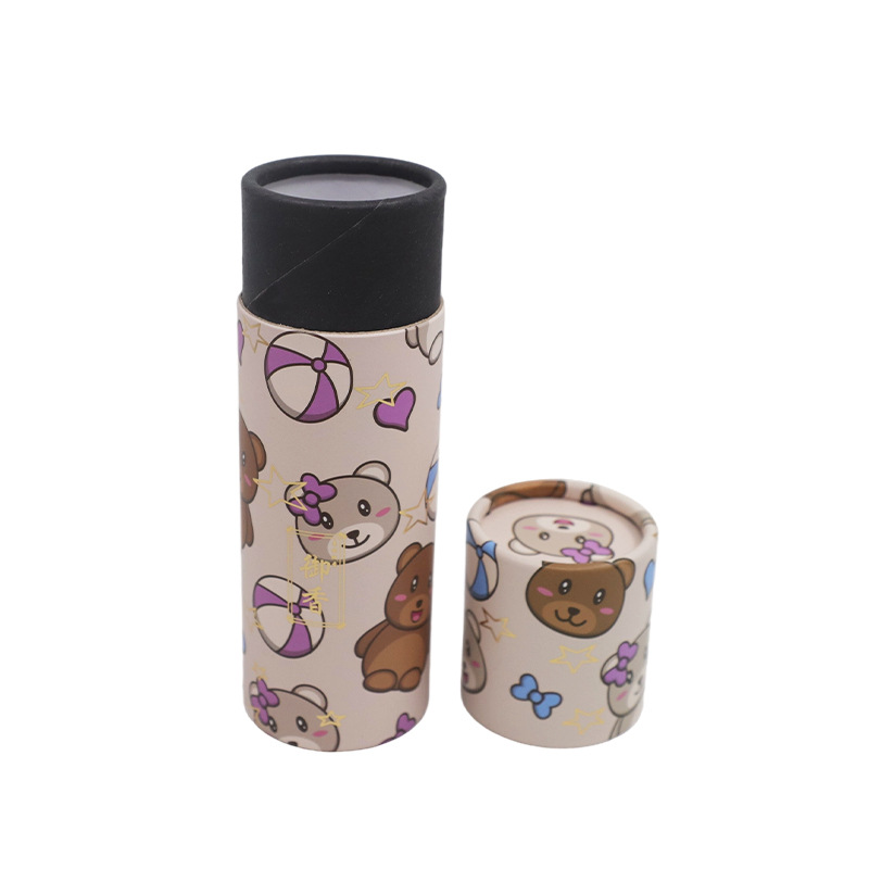 Customized hard cylindrical paper boxes, paper cans, cowhide souvenir gift boxes, gift packaging, and round paper box cylinders from the original manufacturer details Picture