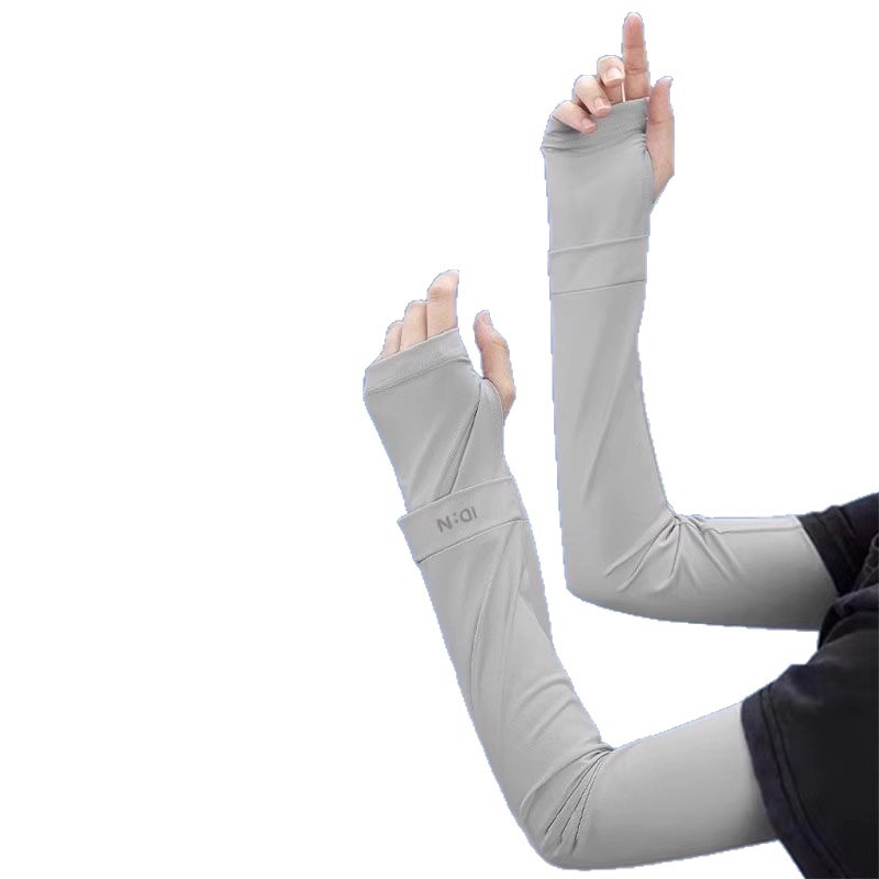 New women's sun protection ice sleeve sleeves for cycling and driving, UV protection arm sleeves, sun protection black ice silk sleeves, cool Item Picture