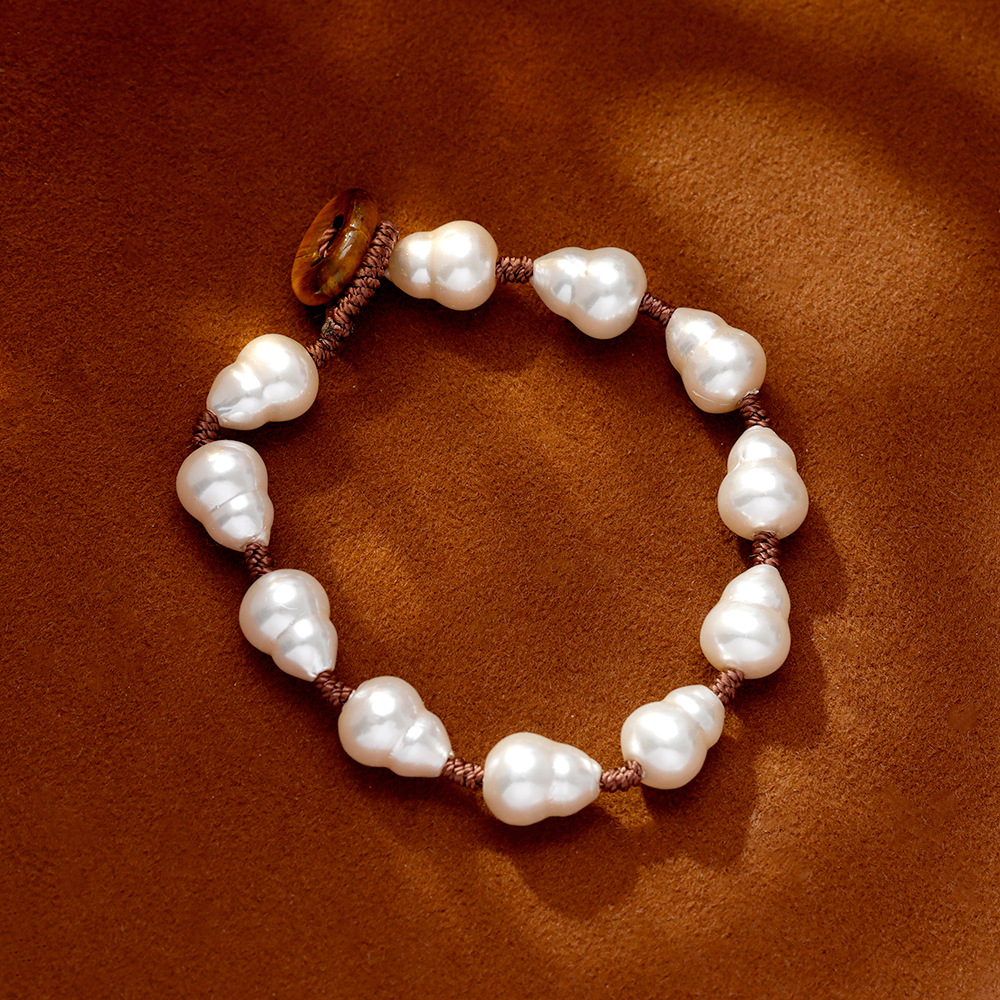 Diseño único moda temperamento calabaza cristal perla pulsera collar mujer 2025 otoño invierno burst suéter cadena accesorios Application Scenario