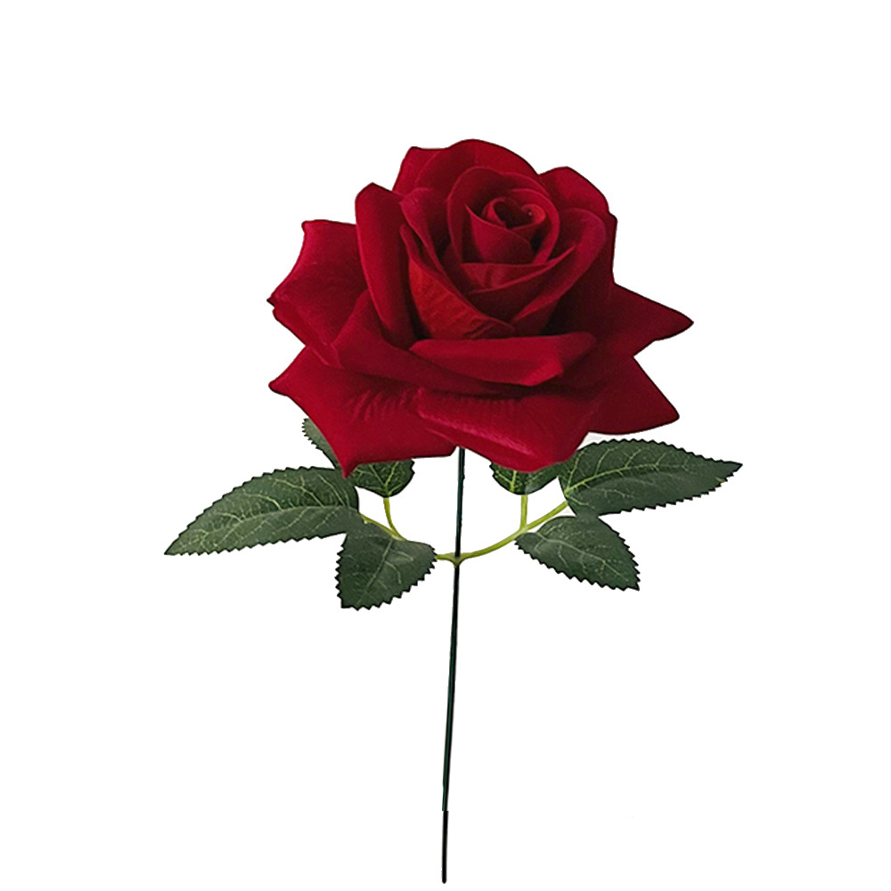 花杆/火把狂欢夜导具/仿真花/仿真花diy发饰/电镀玫瑰花白底实物图