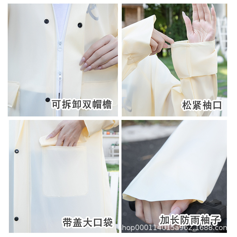 Women's long, full-body rainproof raincoat for electric bikes, men's adult outerwear, separate rider and bike, electric bike raincoat Application Scenario