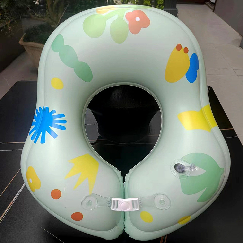 Infant and toddler double airbag armpit ring thickened eco-friendly baby swimming ring, 0-6 months old infant swimming ring wholesale details Picture