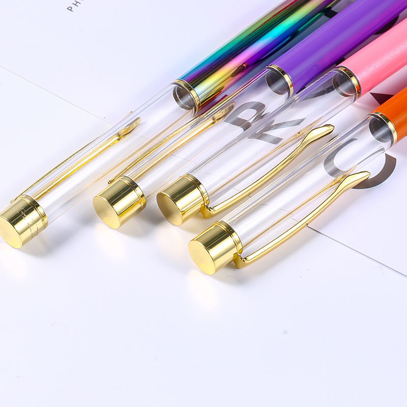 Wholesale of DIY handcrafted crystal pens, new creative hand-oiled ballpoint pens, diy diamond pens, custom-made empty rods Specification image