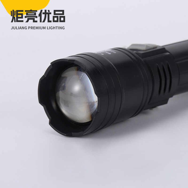 The new jy-908 high-power white laser flashlight with multi-functional digital display Specification image