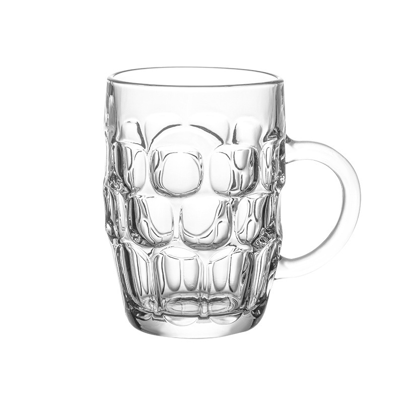 Large, thickened glass cups with handles, beer mugs without LIDS, tea houses, chess and card rooms, ktv bars, gifts, printed logos Item Picture