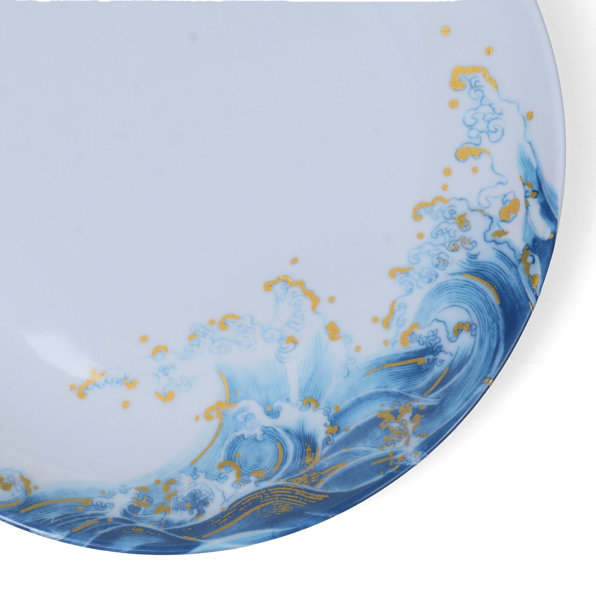Melamine tableware for foreign trade, porcelain-like home dining tables, bone-spitting plates, dried fruit candy plates, round plates, hotel and restaurant plates Application Scenario