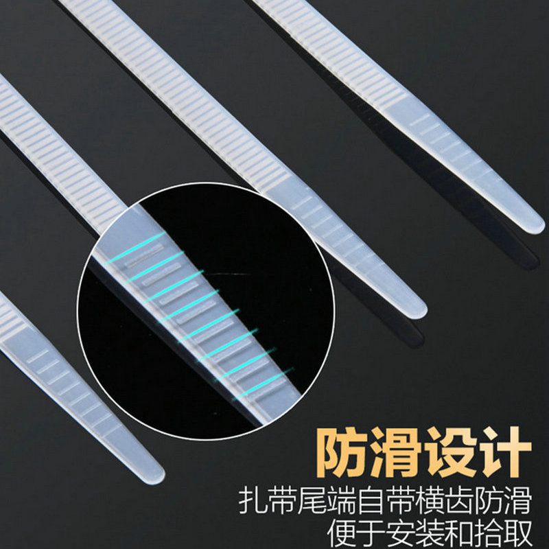 Factory wholesale nylon cable tie, direct supply for foreign trade, 100 self-locking cable ties Specification image