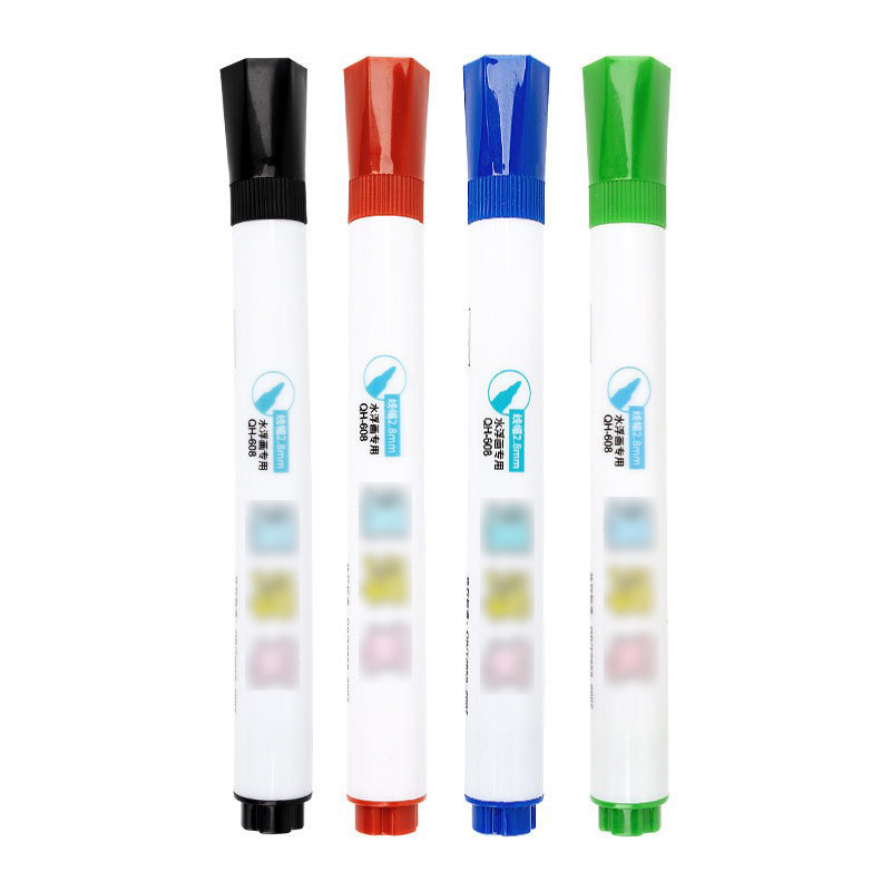 Children's drawing floating pen, water floating experiment, erasable large-capacity whiteboard pen, colored marker pen, floating pen details Picture