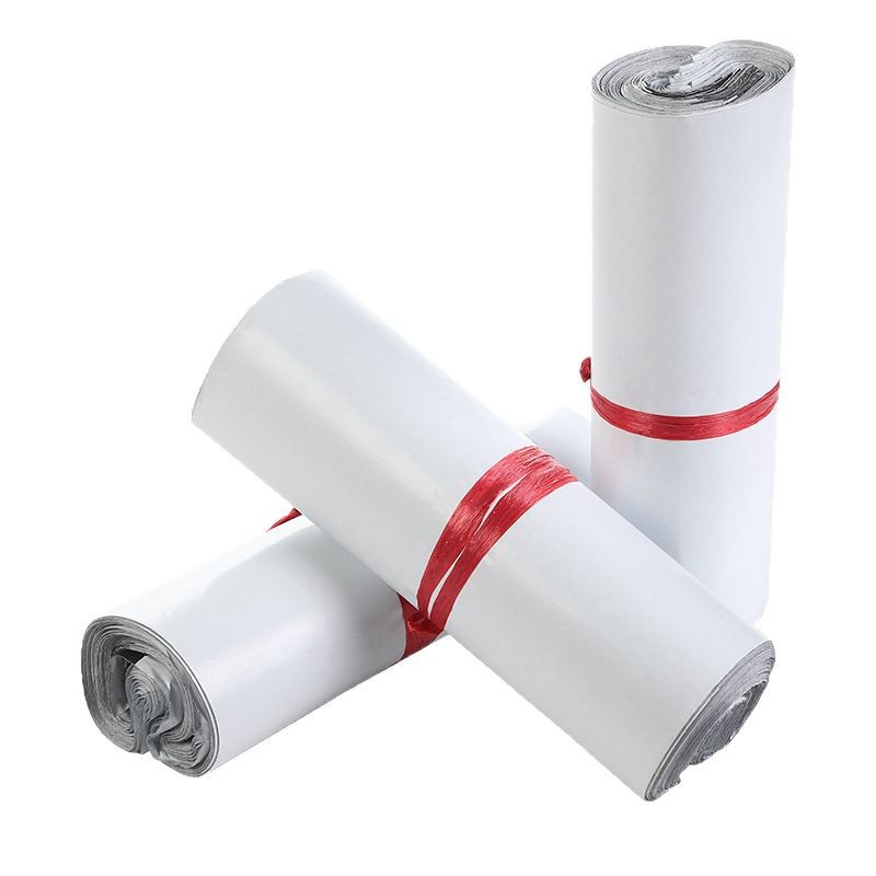 Wholesale of new material white e-commerce logistics packaging bags, large waterproof express bags, thickened Item Picture