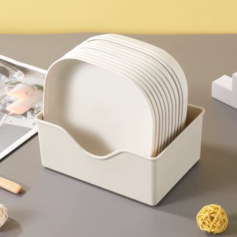 吐骨碟零食盘水果盘点心盘凉拌菜盘蘸酱盘餐桌盘碟收纳架北欧