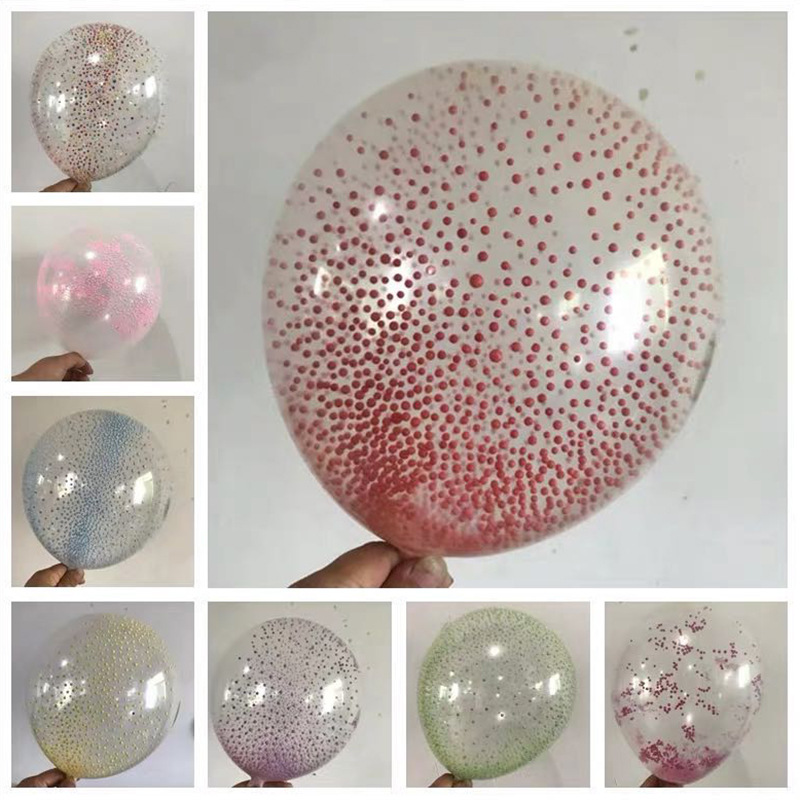 厂家直销批发魔力泡沫气球透明亮片微商扫码街引流活动小礼品汽球