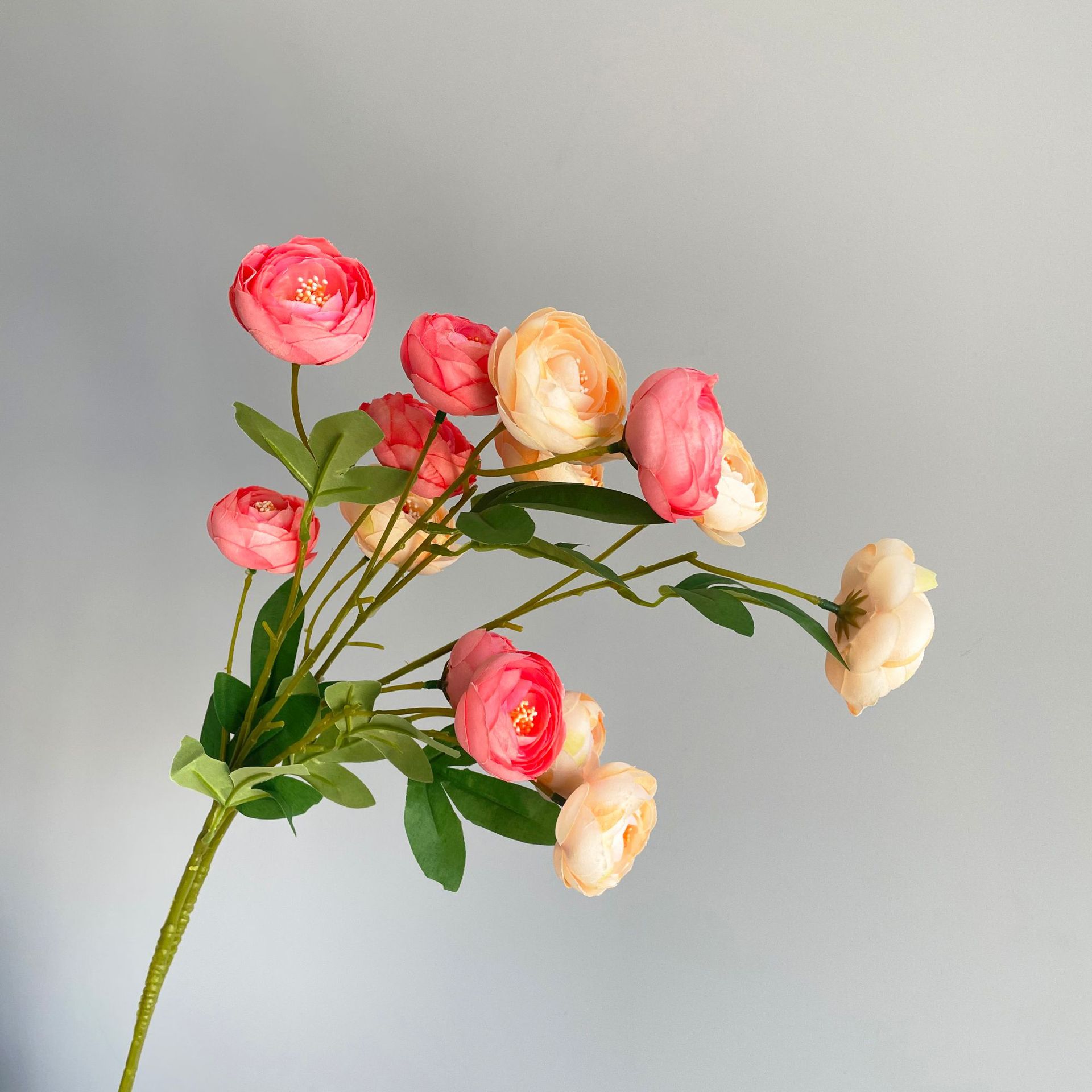 7-head exquisite tea rose peony artificial flowers wholesale wedding set decoration flowers, wedding hall prop flowers