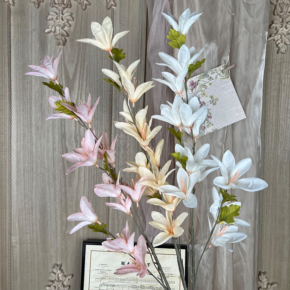 Wind and rain orchid artificial flower, artificial flower bouquet, handcrafted flowers, wedding flowers, artificial silk flowers, wedding landscape decoration, floor arrangement Application Scenario