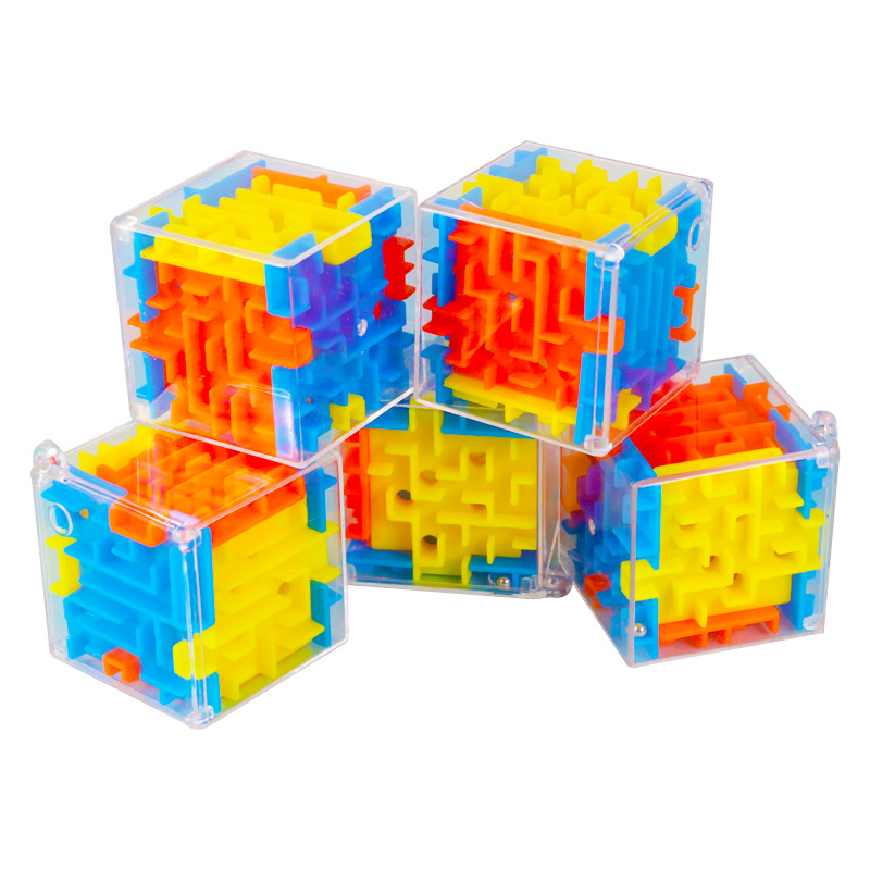 Cross-border 3D stereoscopic maze, 6-sided Rubik's Cube, puzzle puzzle, early education and intelligence puzzle toy
