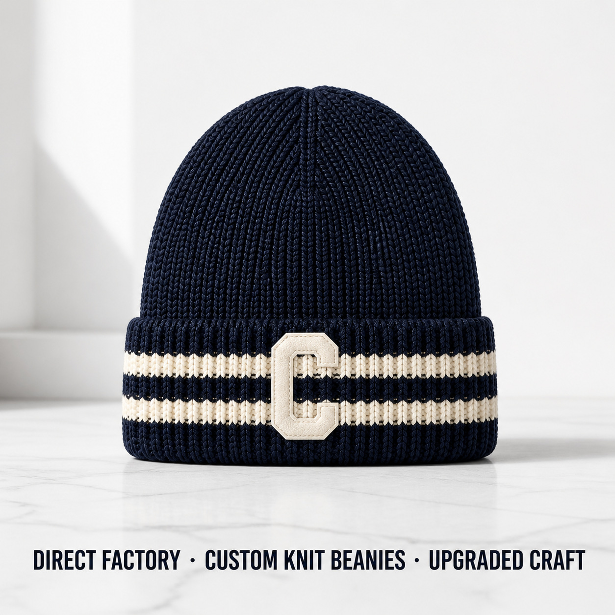 Letter embroidery knitted Dui Dui hat 2026 New trendy and versatile pullover hat custom export cross-border hat wholesale