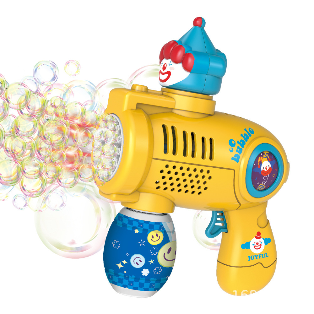 Wholesale of new cross-border 21 pumpkin rotating light bubble machine hand-held fully automatic bubble dispensing Easter children's toys Item Picture