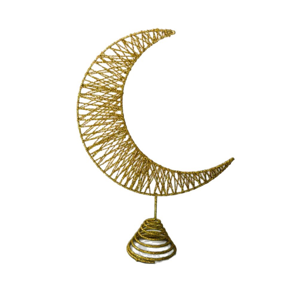 Cross-border Ramadan, Eid al-Fitr, Eid al-Adha decorations, Middle Eastern star and moon decorations, hanging ornaments, festival supplies, ornaments, powdery, luminous geometric handicrafts, ironwork Item Picture