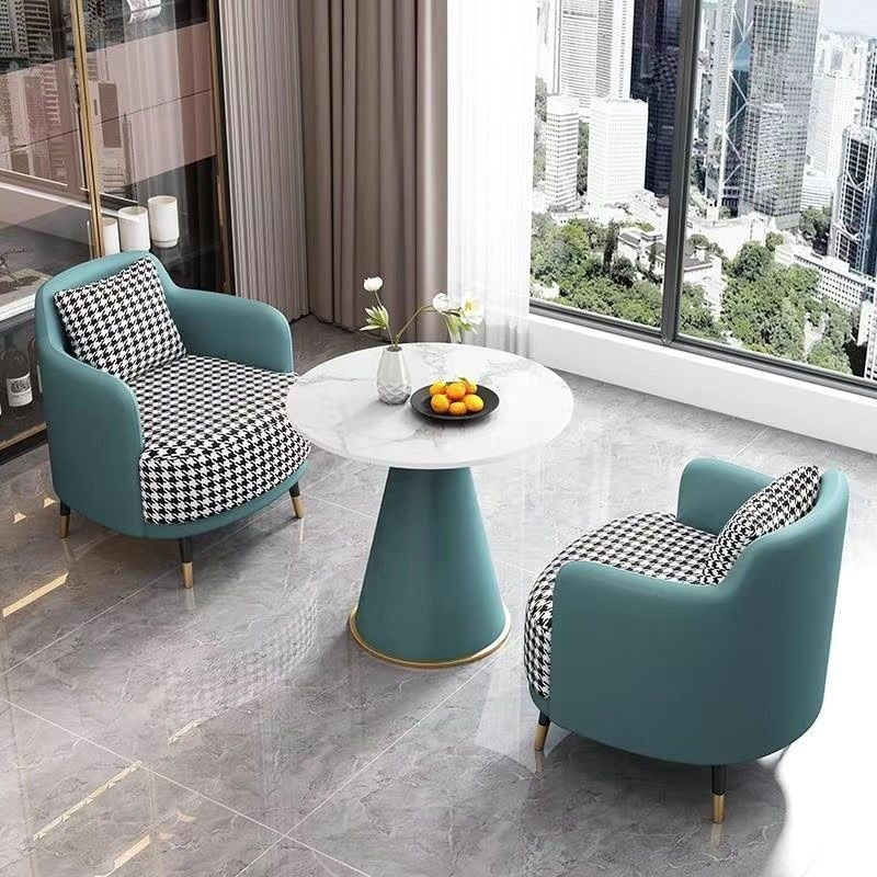 Star Factory wholesale negotiation table, simple office sofa, coffee table set, store reception and leisure table and chair three-piece set, sales office small sofa