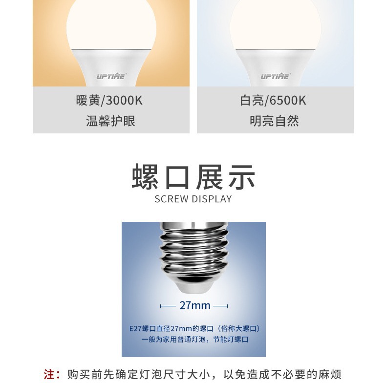 Wholesale LED bulbs E27 large screw socket energy-saving lamps, ultra-bright, flicker-free, eye-protecting household and factory lighting bulbs from the manufacturer Application Scenario