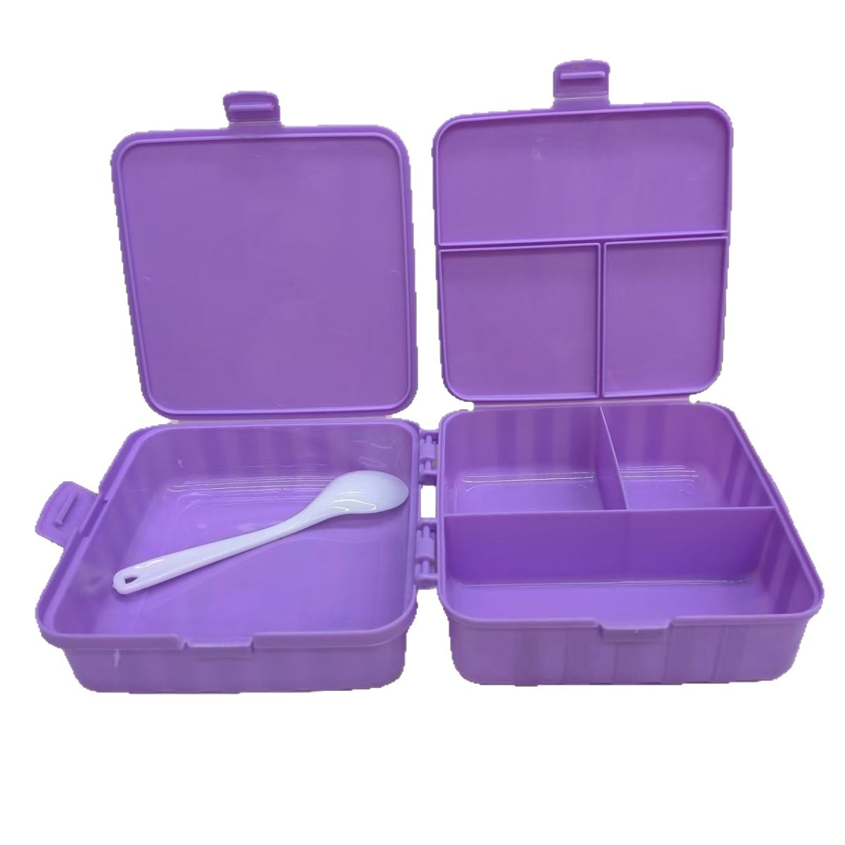 Square plastic lunch box, office worker lunch box, portable new product, cross-border simple lunch box Item Picture