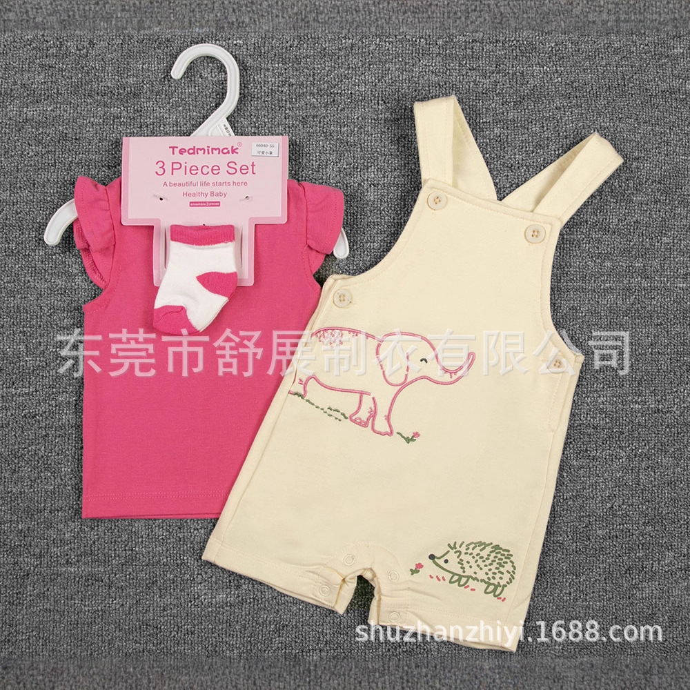 2025 New Style Boys' Class A infant Set, short-sleeved overalls, two-piece set, autumn and winter bestseller children's clothing wholesale Application Scenario