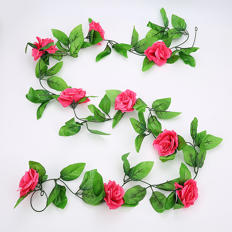 Dove artificial flowers, artificial flowers, silk flowers, vines, air conditioners, water pipes, wedding arches, wrapped decorative flowers, roses Application Scenario