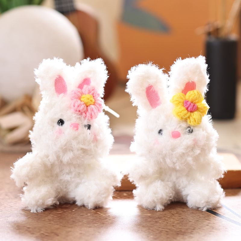 网红可爱萌小白兔挂件毛绒玩具公仔卡通包包挂饰钥匙扣布娃娃玩偶