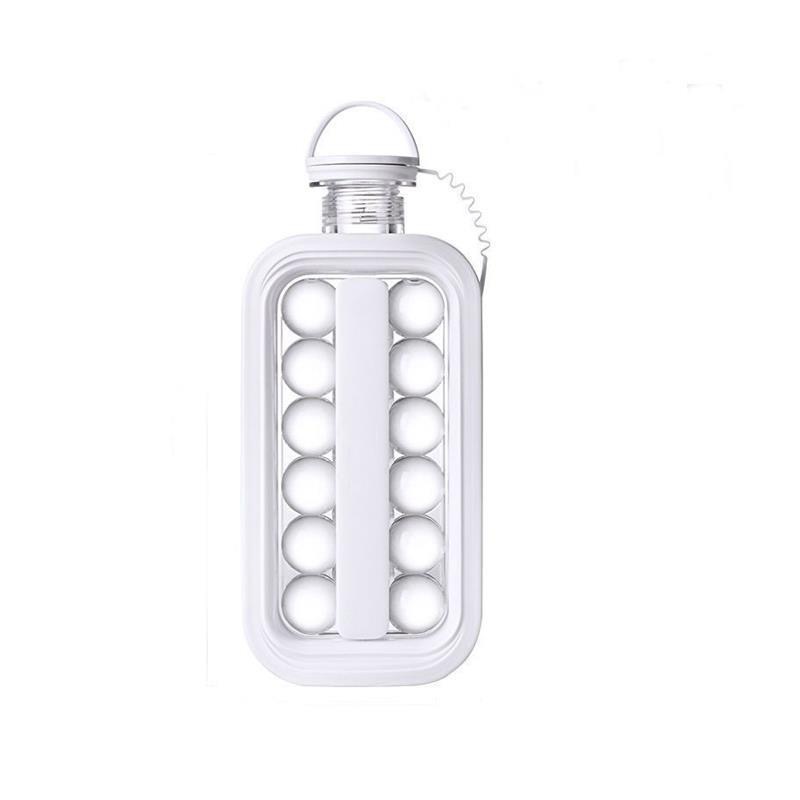 Ice hockey pot making, ice hockey film, household ice cube tray, ice pot, two-in-one water bottle, ice cubes, silicone, portable cold drink ice cup Item Picture