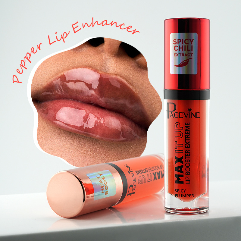 Cross-border PAGE VINE Chili Lip Cream Menthol Thermochromic Moisturizing, Hydrating, Repairing and Long-lasting Lip Glaze export Specification image