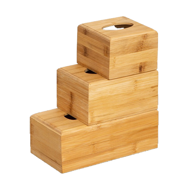 现货竹制收纳盒实木纸巾盒家用多用途抽纸盒现代简约桌面纸巾收纳白底实物图