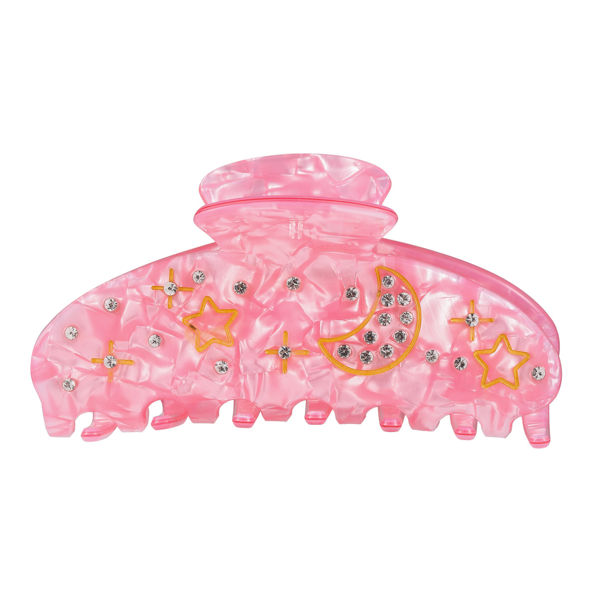 发夹/发饰/发卡/抓夹/亚克力儿童发夹白底实物图