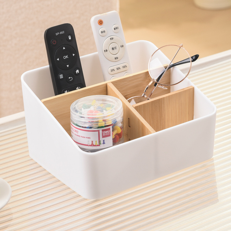 Caja de almacenamiento de cosméticos de escritorio negro multifuncional caja organizadora de archivos de cuentas suministros de almacenamiento arcabuz de almacenamiento ordenado Application Scenario