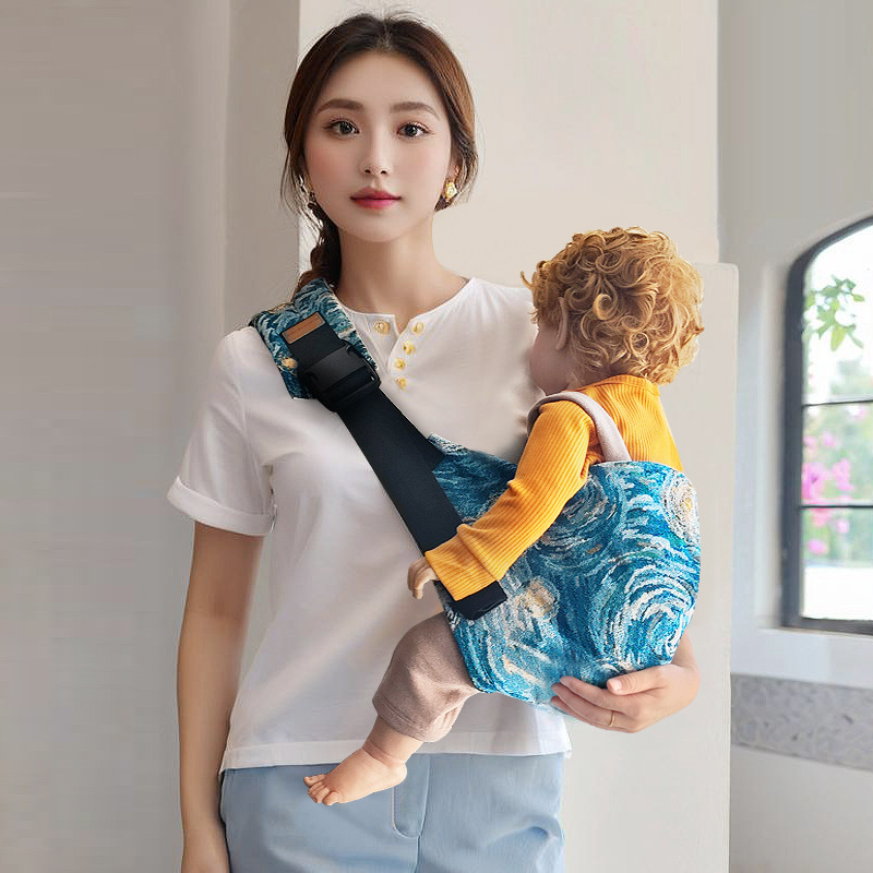 New crossbody baby carrier, a must-have for newborn babies, sold directly by the manufacturer. Baby carrier, shoulder carrier, single-shoulder baby carrier Item Picture