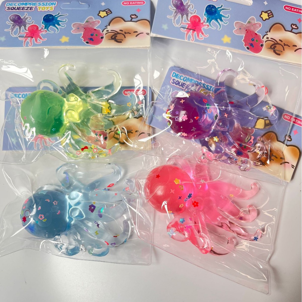 Cross-border creative epoxy resin children's relaxing and cute little goldfish toy Creative cross-border Application Scenario