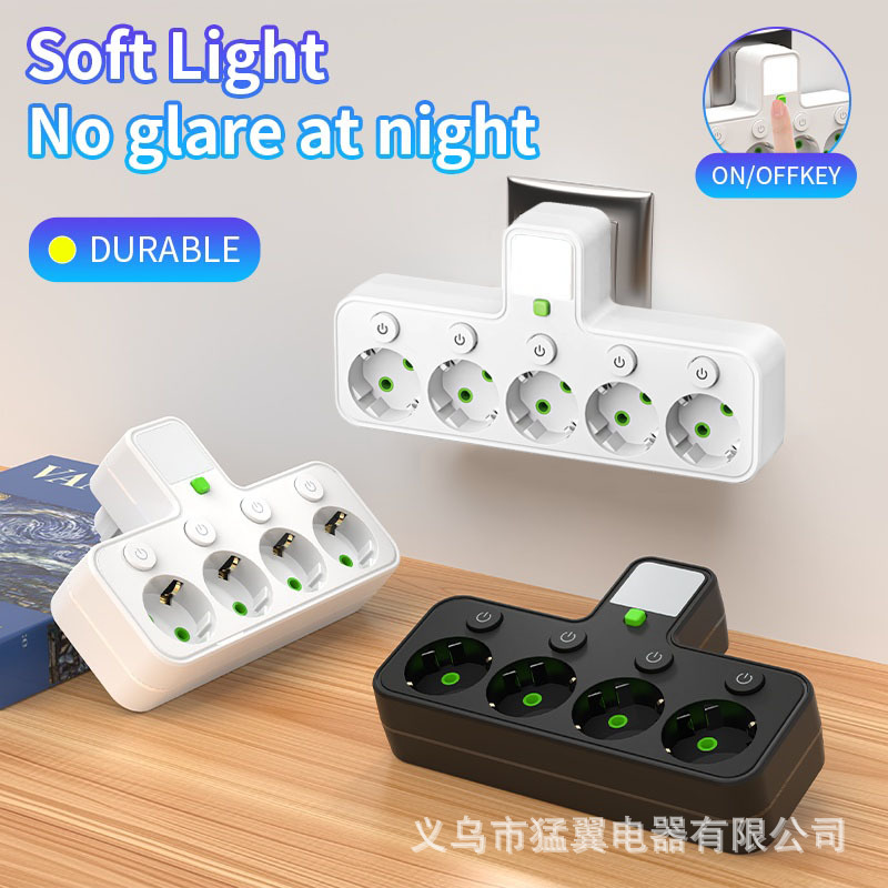 European, Russian, European style, European standard specification 1-to-5, 1-to-3, 4-to-4 USB charging TYPE-C conversion socket Specification image