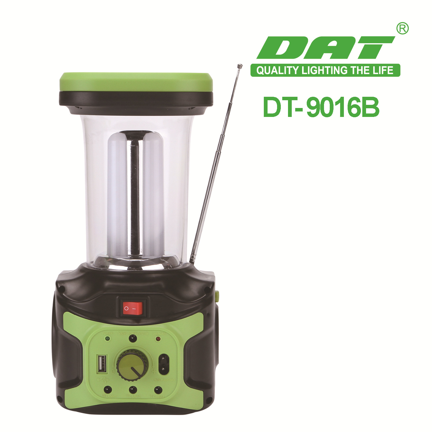 太阳能led灯系统可充电户外野营灯带蓝牙MP3收音机照明灯太阳能板产品图