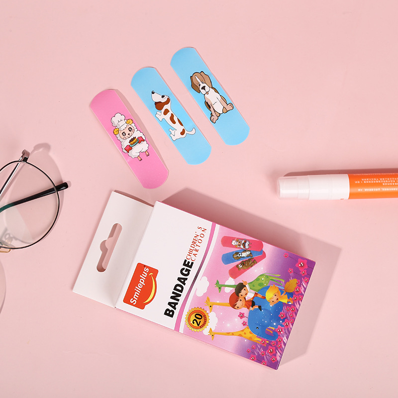 20片卡通pvc创可贴  厂家直供 透气日常护理创口贴   仅供外贸出细节图