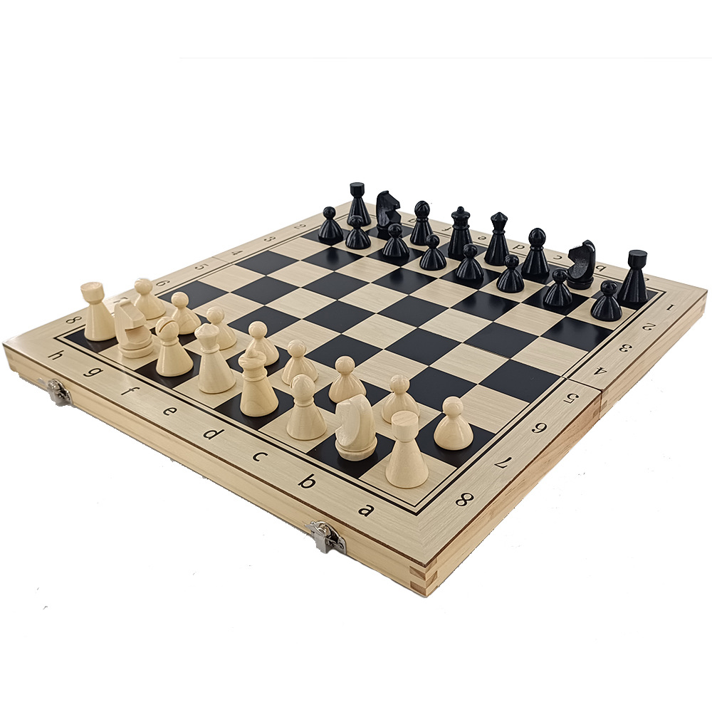 39cm international chess board game toy, game entertainment party, wooden factory direct sales and wholesale, portable and foldable