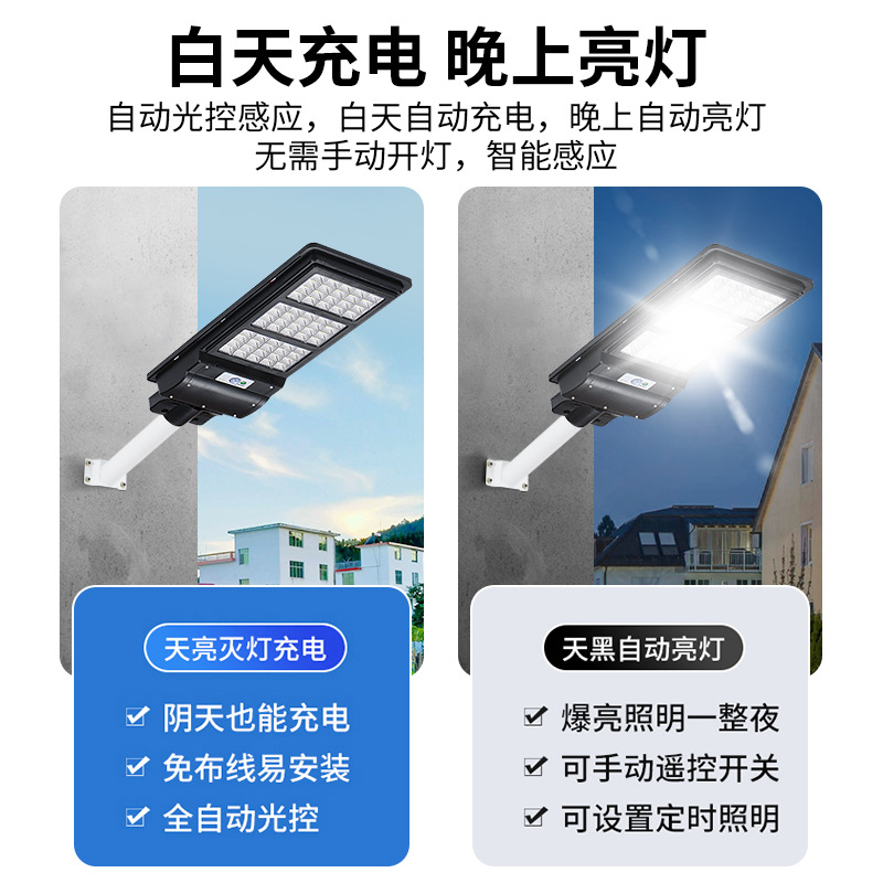 太阳能灯户外庭院灯家用路灯新农村防水LED照明灯人体感应灯智能产品图