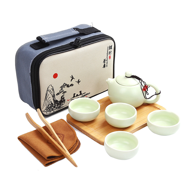 茶具套装/茶具/玻璃茶具/茶具礼品/福茶具白底实物图