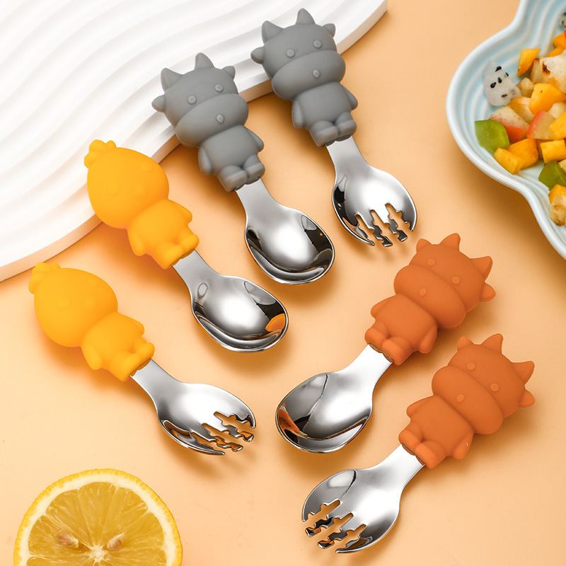 不锈钢餐具/刀叉/旅行餐具/跨境电商/塑胶叉子产品图