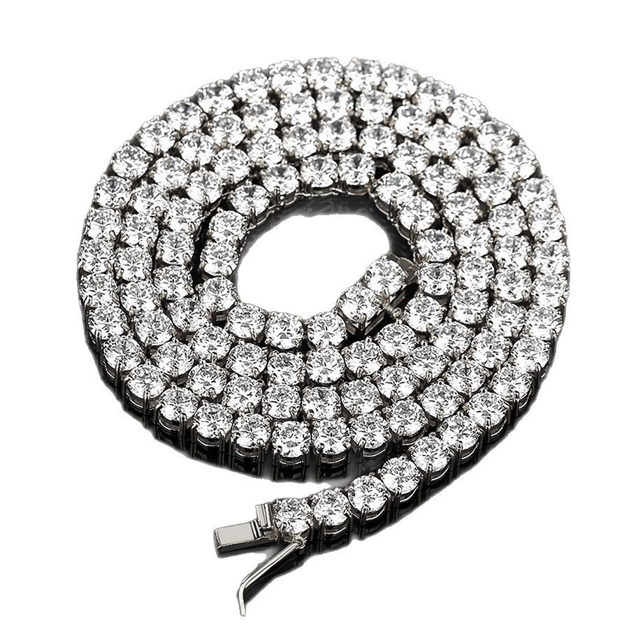 项链/珍珠/天然石项链/珍珠链条女款拼接气质/珍珠项链白底实物图