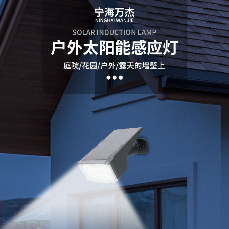 Outdoor solar wall lamps, ground plug lawn lamps, sensor smart home high-definition night vision remote lighting lamps Item Picture